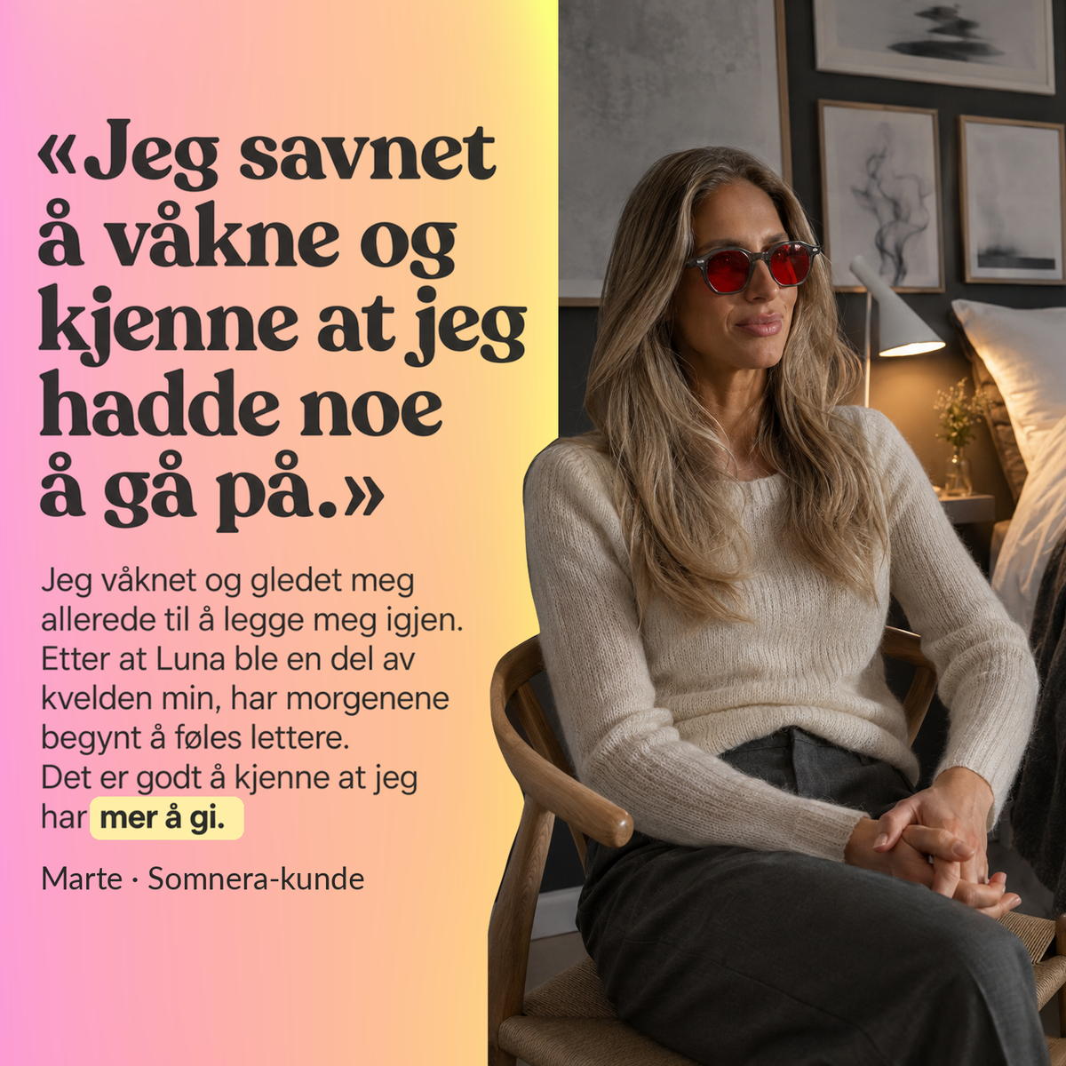 Luna™ Røde Søvnbriller — Klinisk dokumentert søvnstøtte