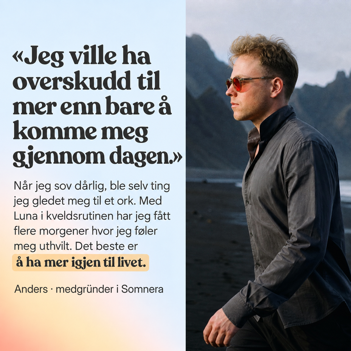 Luna™ Røde Søvnbriller — Klinisk dokumentert søvnstøtte
