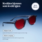 Luna™ Røde Søvnbriller — Klinisk dokumentert søvnstøtte