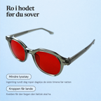 Luna™ Røde Søvnbriller — Klinisk dokumentert søvnstøtte